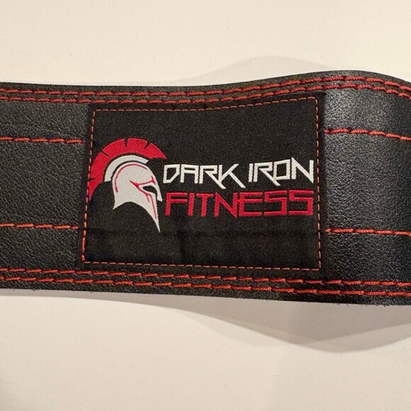 Dark Iron Fitness leather weight-lifting belt, 47 X 4 - Picture 2 of 6